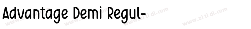 Advantage Demi Regul字体转换 Advantage Demi Regul字体转换